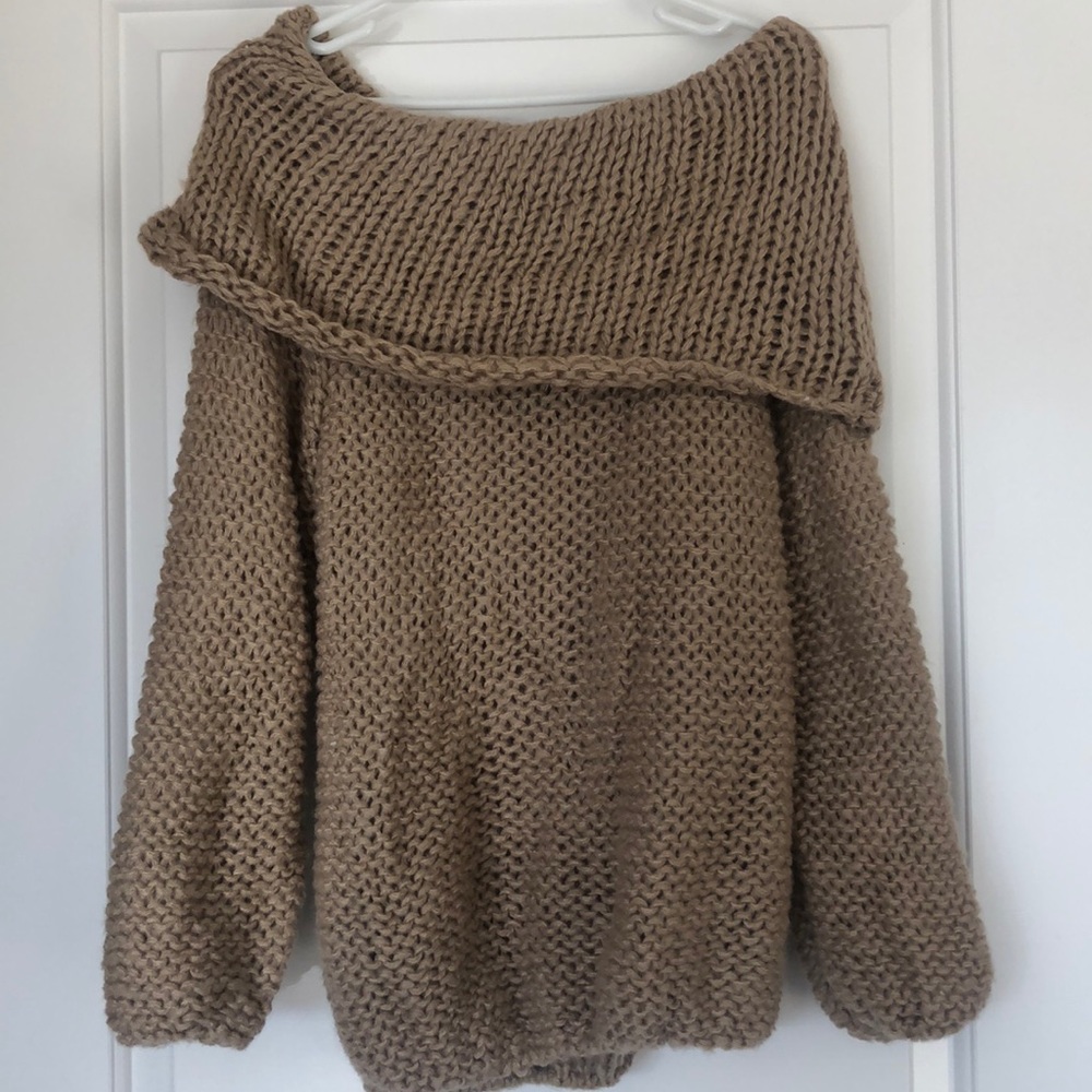 Off the shoulder sweater